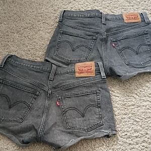Levi's Charcoal Denim Shorts